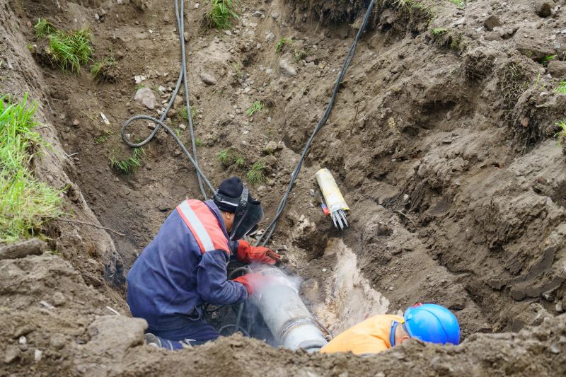 Broken Pipe Repair detail